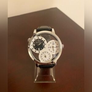 Brand new Triple Time zone Skone men fashion watch